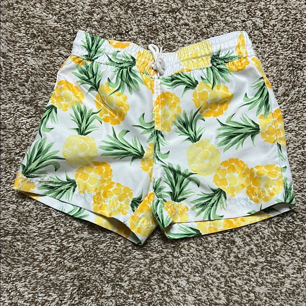 Janie and Jack Yellow and Green Cargo Shorts